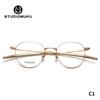STUDIOMUKU Gafas de Madera Cool Coche Clásico Abierto Montura Completa Montura de Gafas Retro Premium Retenida
