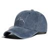 Gorra de béisbol de copa suave para hombre y mujer, bordada, lavada, aspecto envejecido, para exteriores, montañismo, primavera y verano, gorra deportiva