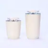 Taza de Café de Doble Capa al Vacío de Alta Calidad Transfronteriza, Taza de Agua Creativa para Coche, Taza Térmica Portátil de Acero Inoxidable 304 Venta al por Mayor