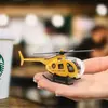 Fábrica 1:Modelo de Helicóptero de Liga 100 Escala Pequena Aeronave Helicóptero Armado Aeronave de Asa Rotativa Ornamento Brinquedo de Simulação