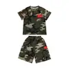 Ropa de Camuflaje para Niños Traje de Verano de Manga Corta Ropa de Rendimiento de Fuerzas Especiales Ropa de Campamento de Verano para Niños Ropa de Entrenamiento Militar