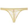 Junye Cueca Tanga Transparente Nude Masculina Malha Fina Sexy Calcinha Tentação Sexy Respirável T-Pants Masculinas Jovens