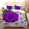 AliExpress Amazon Comercio Exterior textil para el hogar cama tres piezas flor flor dibujo impresión digital funda de edredón generación pelo
