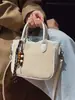 Yuezhi 2026 bolso de cesta grande para mujer de principios de otoño, tacto vintage de alta gama, bolso cruzado, bolso de hombro, bolso tipo cubo