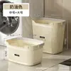 Cesto para ropa sucia cesto de almacenamiento grande cesto para ropa sucia doméstico transpirable cesto de lavandería de plástico cesto de almacenamiento portátil para dormitorio/baño