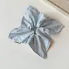 Scrunchie Floral Estilo Pastoral Fofo e Doce para Mulheres, Faixa de Cabelo Clássica Simples e Versátil, Lenço Quadrado Moda Coreana