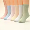 Calcetines de Algodón Genuino Finos de Primavera y Otoño Seis Dedos Ratón Algodón Niños y Niñas Niños Caramelo Bebé Calcetines de Color Sólido Algodón Grande Mediano Pequeño Regalo Calcetines para Niños