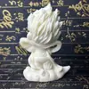 Talla de Fruta de Marfil de Nezha, Ven Ahora Mismo, 12*8*5.3cm, Adorno Artesanal de Escritorio para Sala de Estar del Hogar