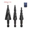 Broca de Torre Helicoidal Abreagujeros para Llave Eléctrica, Especializada para Ensanchar Agujeros, Broca de Torre Escalonada de Alta Dureza para Carpintería, para Molde de Aluminio