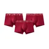 Ropa Interior de Algodón Puro Bendición de Tian Guan Nueva Cintura Media Antibacteriana Boxer Rojo Ropa Interior de Boda Boxer Briefs Venta al por Mayor de Fábrica
