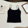 Camisola de tirantes finos de Lyocell para chica popular con copas, lencería para mujer, prenda exterior, sujetador sin espalda, lencería, top de capa base