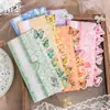 Flores de Papel Material Momo Serie Danza de Mariposas Ins Mariposa Diario Base Decorativa DIY Pegatinas 30 Hojas en 6 Diseños