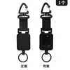Chaveiro de Fio de Aço de Alta Elasticidade para Exterior com Fivela de Puxar Fácil Retração Automática Fita de Escalada Chaveiro Corda de Mão Antiperda