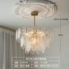 Lustre de luxo de luz simples Nordic Sala de estar Sala de jantar Quarto Lâmpadas de cristal Iluminação Lâmpadas moleculares Quarto atmosférico Novas lâmpadas
