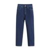 GAGD retrô angustiado calça reta feminino de quatro lados alongamento simples all-match pequeno cropped cigarro tubo calças calças de pau francês