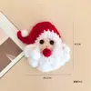 Acessórios de tricô e crochê de lã DIY feitos à mão, joias, chaveiro, pingente, fofo, material de caqui, morango, maçã, atacado