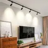Foco de riel con riel deslizante engrosado, Foco LED de doble línea para tienda de ropa, Tira de riel de 1,15 m 2 m Tipo de montaje superficial