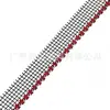 Red de Diamantes de Venta Caliente Transfronteriza de 5 mm de un Solo Lado y una Sola Fila de Pedrería con Diamantes Incrustados Encaje de Diamantes para Ropa DIY Vestido de Novia Accesorios Decorativos