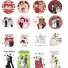 Pegatinas de Boda Pegatinas Personalizadas para Cajas de Regalo de Dulces de Boda Etiquetas de Recuerdo para Banquetes de Boda Pegatinas de Sellado Pegatinas con Diseño de Árbol