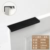 Preto de um metro alongado puxador moderno minimalista invisível armário porta guarda-roupa armário sapateira gaveta porta borda bandagem