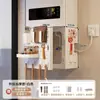 Cubierta para calentador de agua con apertura, decoración de tubería de gas, estante de tablero perforado para cocina, panel de ocultación de gas natural