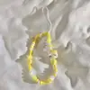 Funda de Teléfono Móvil con Cuentas de Gato Kt Linda de Dibujos Animados Ins Cadena para Colgar Cadena de Muñeca DIY Llavero de Cámara Ccd Cuerda Anti-Pérdida