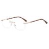 Gafas Explosivas de Moda Retro para Presbicia con Filtro de Luz Azul Sin Montura para Personas de Mediana Edad Gafas HD Antifatiga para Presbicia para Hombres