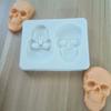Halloween diferente molde de decoración de pastel con forma de calavera azúcar chocolate silicona líquida molde spot