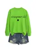 Capítulo 21 Amazon Ebay Sitio Independiente Sudadera Elegante de Moda para Mujer Cuello Redondo Manga Larga Camiseta Interior Exportación