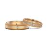 Anillo Nuevo de Plata Esterlina S925 para Hombres y Mujeres Exquisito Anillo Incrustado con Diamantes Redondos Lujo Ligero Avanzado Elegante Plata Lisa Anillo de Pareja