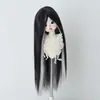 Peluca para Muñeca BJD 3 Puntos 4 Puntos 6 Puntos Flequillo Largo Cabello Largo Liso Estilo Colorido Cosplay Base sin Peinar Cubierta de Cabello