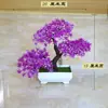 Decoración casera creativa adornos de flores plantas de simulación plantas en maceta bolas de césped bonsái árboles pequeños mini bolas redondas bolas de nieve de cerezo