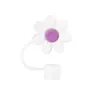 Tapa de Silicona de Grado Alimenticio para Popote Transfronteriza con Diseño de Flor de Ciruelo Adecuada para Popotes Stanley, Juego de Tapas de Enchufe a Prueba de Fugas 10 mm