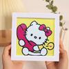 Enfeites de Pintura de Diamante, Adesivos de Desenho Animado DIY Fofos Feitos à Mão, Porta-Retratos de Acrílico, Pinturas Decorativas, Decorações para Quarto e Sala de Estar no Atacado