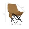 Silla Lunar de Tres Velocidades Ajustables con Respaldo Alto, Silla Plegable Estilo Camping al Aire Libre para Dibujar, Siesta, Taburete Reclinable y para Sentarse