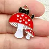 Gato Transfronterizo Hongo DIY Joyería Aleación Serie de Dibujos Animados Colgantes de Esmalte Accesorios para Collar Llaveros Amuletos