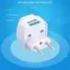 Adaptador de tomada conversor padrão brasileiro para europeu Adaptador de tomada conversor de viagem Brasil Suíça Itália