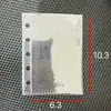 A5a6a7a8 álbum de tarjetas de hojas sueltas transparente, páginas interiores con ranuras de 1 y 4 compartimentos para fotos de ultra alta definición, recambios de álbum de múltiples especificaciones