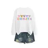 Amazon Wish site independente casual versátil feminino creche cinco cores coração moletom para comércio exterior