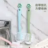 Cepillo de zapatos de cinco caras, cepillo de limpieza de zapatos doméstico de cerdas suaves y mango largo, multifuncional, elimina eficazmente la suciedad sin dañar los zapatos, una herramienta de limpieza que se puede colgar para guardarla