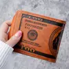 Portatarjetas plegable de negocio retro dólar tarjetero para múltiples tarjetas licencia de conducir billetera multifunción PU billetera corta para hombre al por mayor