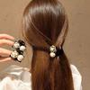 Corea del Sur Dongdaemun mismo estilo pequeño estilo fragante flor de camelia perla pequeña pinza para el cabello media cabeza Marubeni pinza para el cabello de princesa accesorios para el cabello