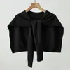 Japão Coreia Transfronteiriço Primavera Verão Moda Alto Padrão Simples Versátil Xale de Tricô Proteção para Pescoço de Sala com Ar Condicionado Roupa Exterior Realçar Temperamento