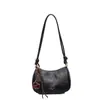 Elegante bolso tipo dumpling de estilo coreano para mujer, nuevo bolso de hombro vintage moderno para principios de otoño de 2026, bolso cruzado simple y casual