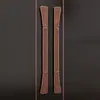 Manija de Puerta Deslizante de Aluminio Tallado Estilo Chino, Manija Grande de Alto Nivel para Hotel, Caja, Sala de Exposiciones, Tienda, Puerta de Arte Negra