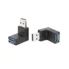 Adaptador USB macho a hembra doblado USB 3.0 macho a hembra codo lateral de 90 grados extensión en ángulo recto enchufe de conversión
