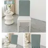 Funda jacquard a cuadros para respaldo de silla, funda elástica para asiento de silla de comedor, funda para respaldo de silla, funda de respaldo de silla de vellón a prueba de polvo y resistente a las manchas