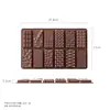 [Exclusivo para Clientes Habituales] Molde de Silicona para Chocolate de Grado Alimenticio para Comercio Exterior Transfronterizo Molde para Hornear Cuadrado de Gofre de Tira Larga