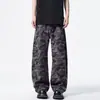 Jeans de trabajo camuflaje estilo americano de moda para otoño para hombre, versátiles, holgados, modernos, de calle, geniales, pantalones de pierna recta y pierna ancha