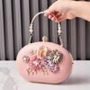 Bolso de cena de flores nuevo transfronterizo color macarrón retro bolso de banquete portátil bolso de fiesta para novia venta directa de fábrica